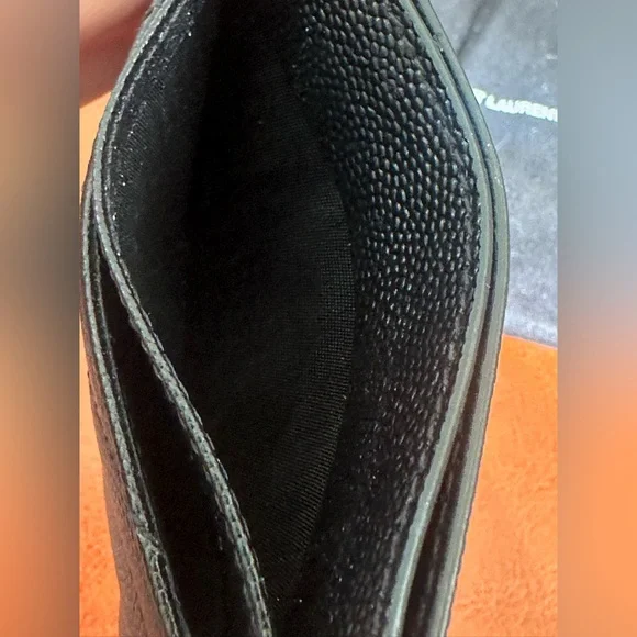 YSL Black Leather Card Holder - Picture 4 of 9